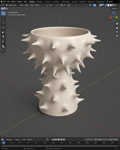 Spike Vase, object 1